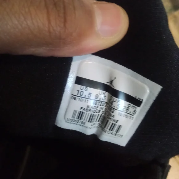 Jordan flight power mens size 10.5 black basketball shoes - Picture 6 of 7